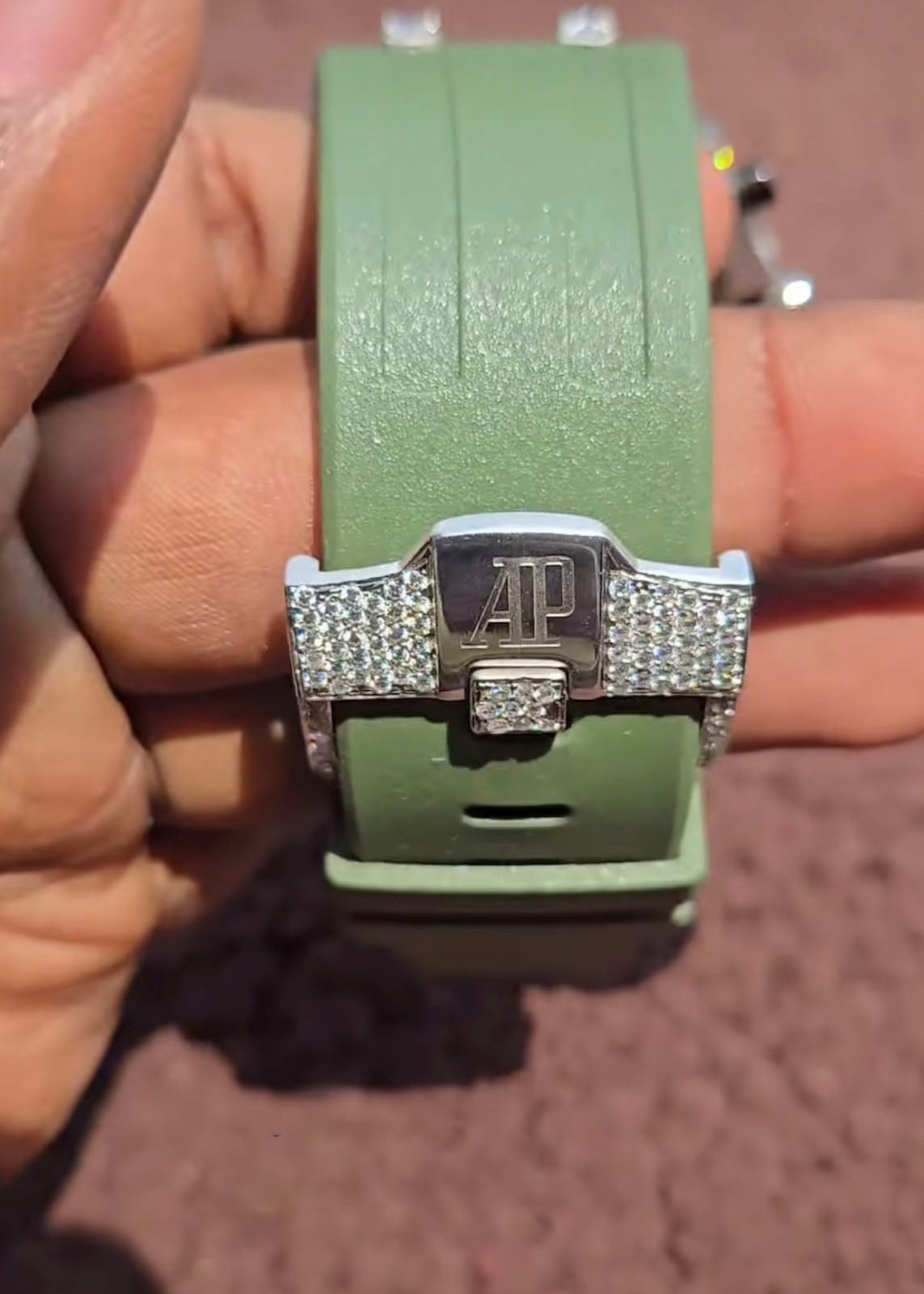 Audemars Piguet Royal Oak Offshore – Green Dial Iced - Out