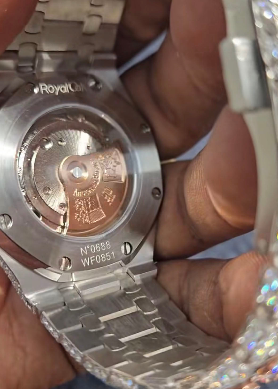Audemars Piguet Royal Oak – Two-Tone Rose Gold & Silver Iced - Out