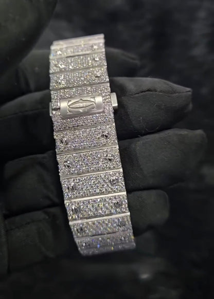 Cartier Santos Skeleton Iced - Out