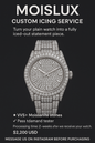 Custom moissanite watch service