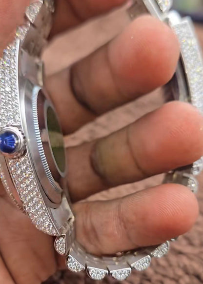 Rolex Datejust – Blue Dial Iced-Out