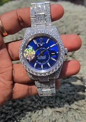 Rolex Sky-Dweller – Blue Dial Iced - Out