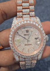 Rolex Day-Date Rose Gold Iced-Out